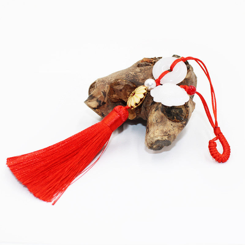 Cheongsam Hanfu Pressed Lapel Fringed Tassel Pendant Retro Chinese Safe Button