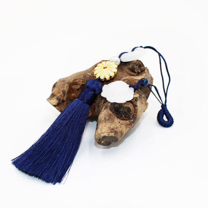 Cheongsam Hanfu Pressed Lapel Fringed Tassel Pendant Retro Chinese Safe Button