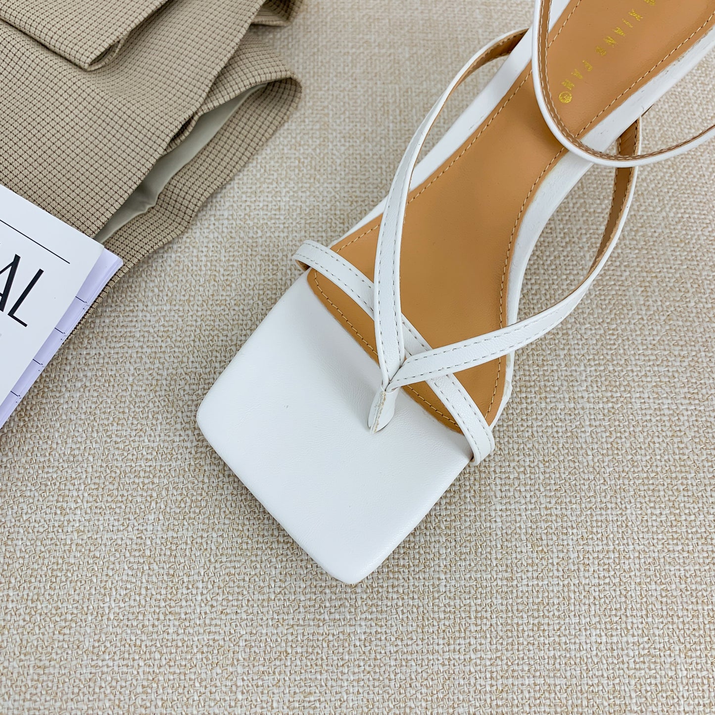 Square Toe Buckle  Toe High Heel Women'S Shoes