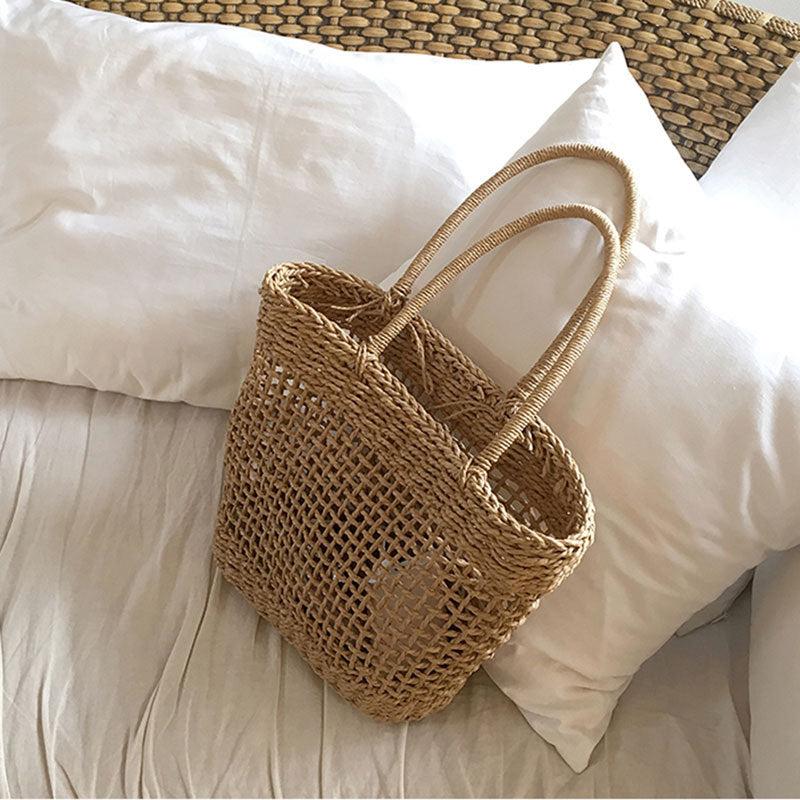 Hand-Woven Women'S Bag Straw Woven Bag