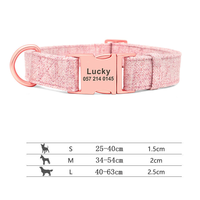 Hundehalsbånd med gravering Anti-tab halsbånd Golden Retriever Mellemstore og Store Hunde Teddy Små Hunde Halsbånd Line