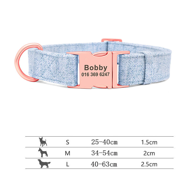 Hundehalsbånd med gravering Anti-tab halsbånd Golden Retriever Mellemstore og Store Hunde Teddy Små Hunde Halsbånd Line