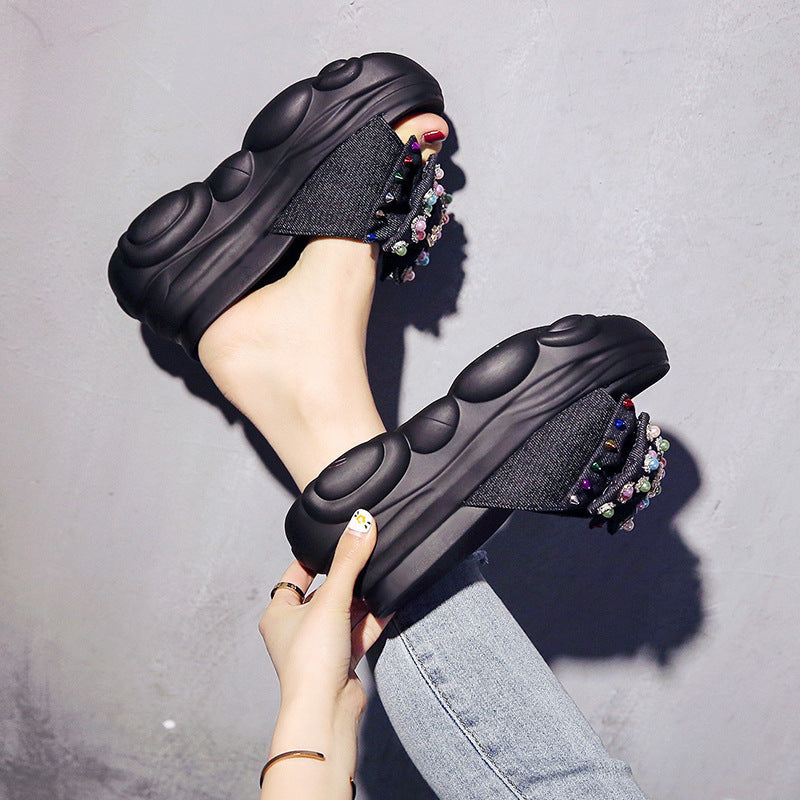 Women's 8cm Wedge Slippers New Summer Fashion