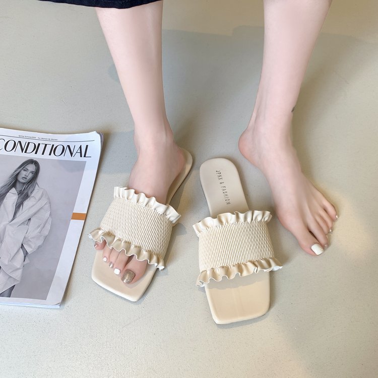 Mermaid Mouth Flat Comfortable Women's Slippers