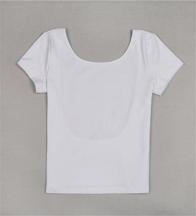 Ladies Short Sleeve T Solid Color Short Sleeve New Sexy Hollow