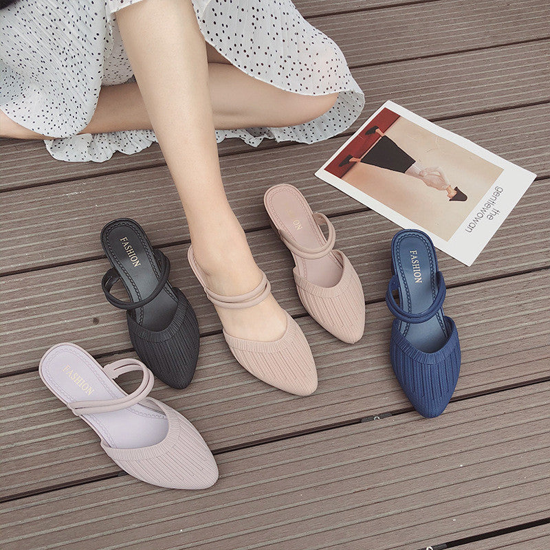 Fashion Two-wear Casual Sandals Lazy Plastic Sandals And Slippers