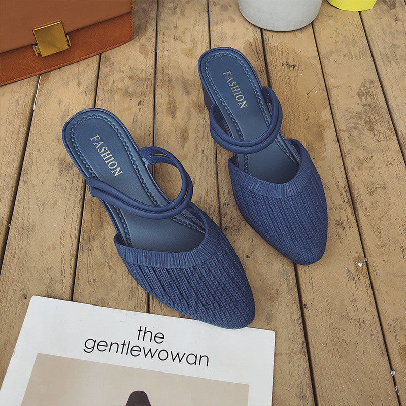 Fashion Two-wear Casual Sandals Lazy Plastic Sandals And Slippers