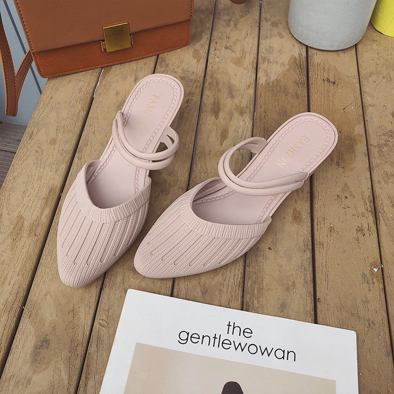 Fashion Two-wear Casual Sandals Lazy Plastic Sandals And Slippers