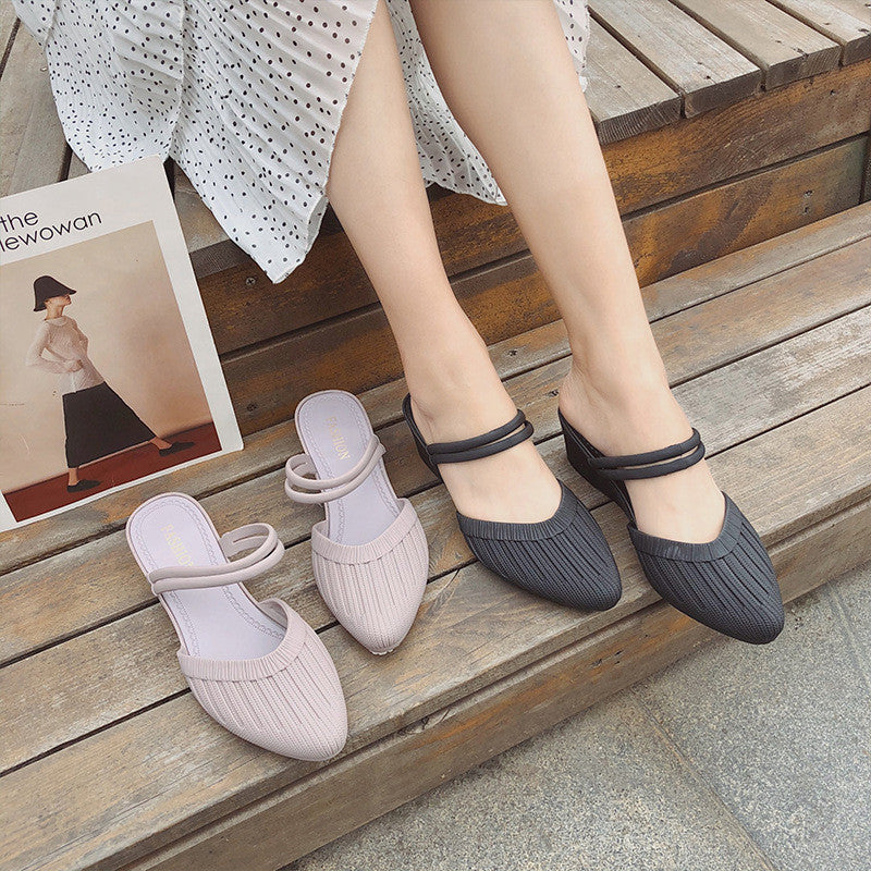 Fashion Two-wear Casual Sandals Lazy Plastic Sandals And Slippers