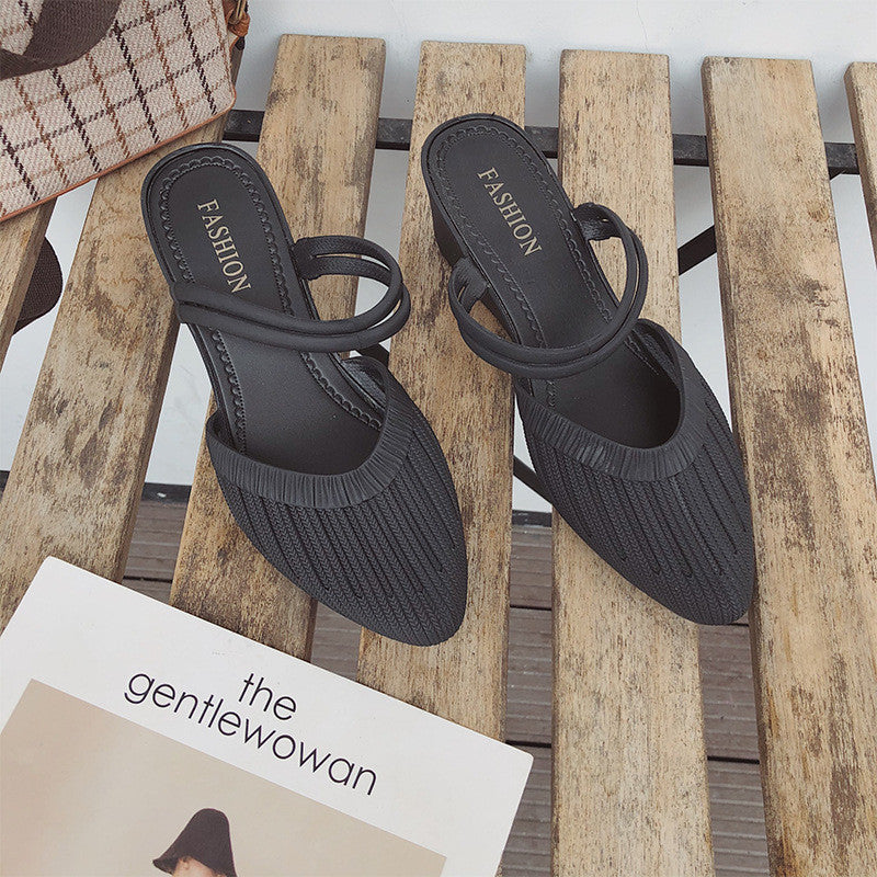Fashion Two-wear Casual Sandals Lazy Plastic Sandals And Slippers