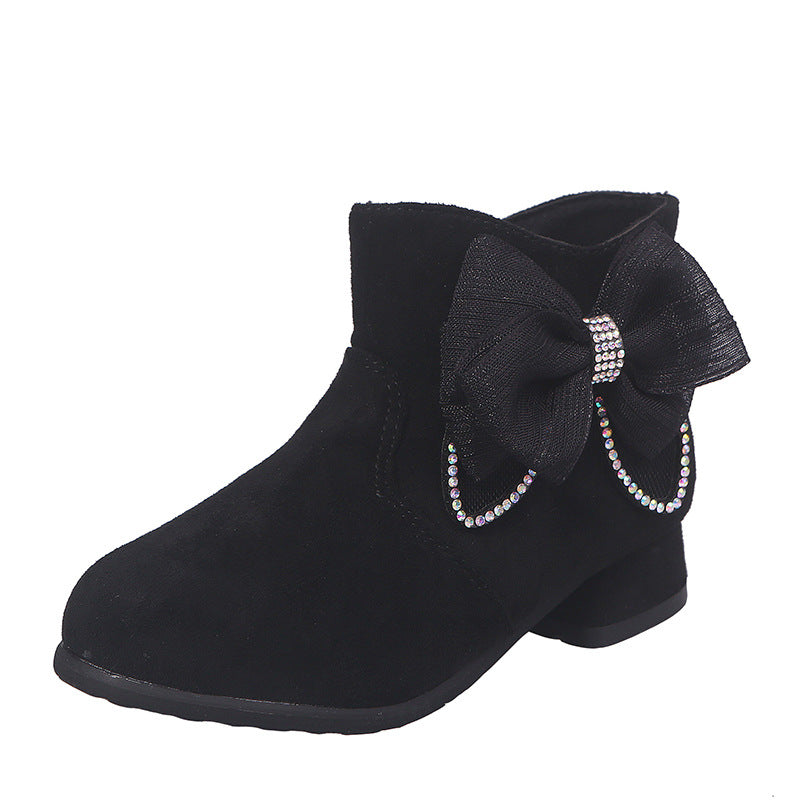 Plush Two Cotton Princess Shoes Boots