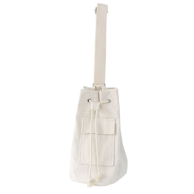 South Korea Simple Joker Draw Rope Bundle Mouth Canvas Bag