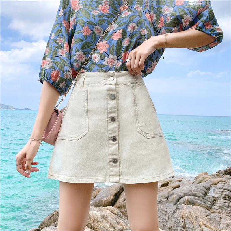Anti-Glare High Waist Culottes A-Line Culottes Fat Mm