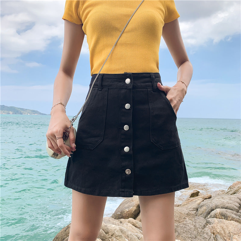 Anti-Glare High Waist Culottes A-Line Culottes Fat Mm