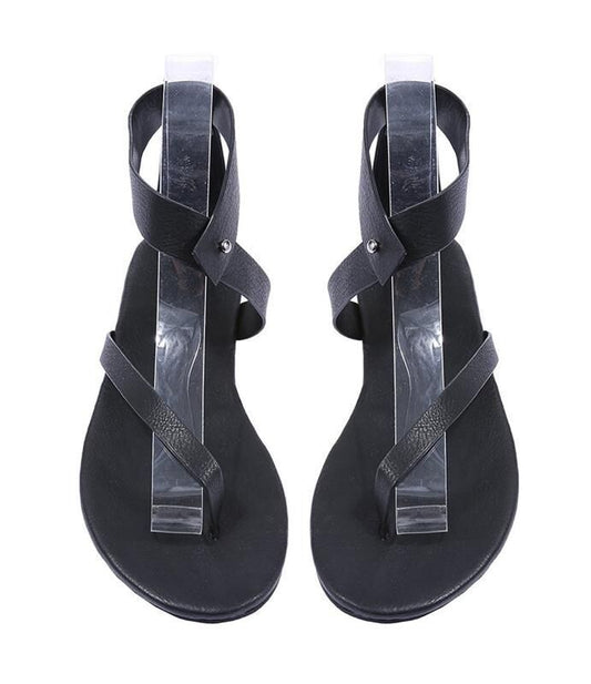 Summer European and American simple flip-toe flat Rome