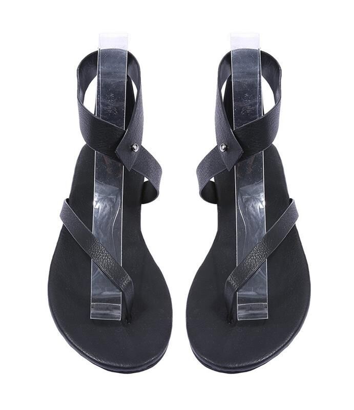 Summer European and American simple flip-toe flat Rome