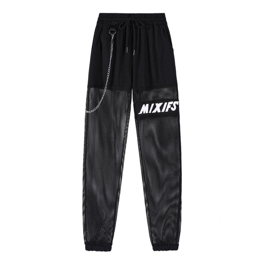 Street DS Hot Dance Dance Dixia Elastic Waist Net Pants Women Jazz Sexy Footwear Overalls