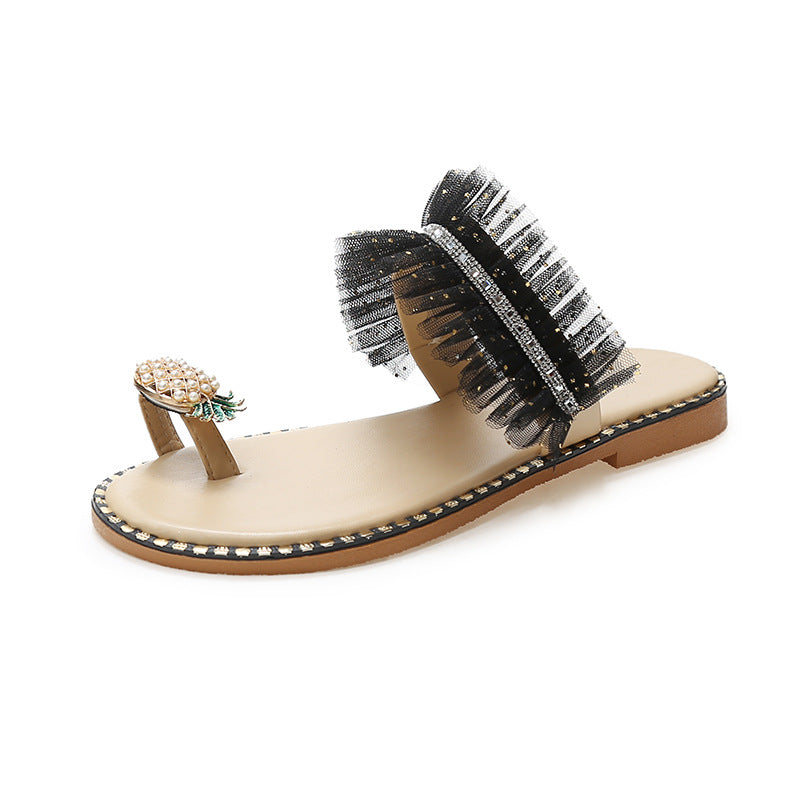 Outer Wear Seaside Flat-Soled Beach Shoes Roman Sandals