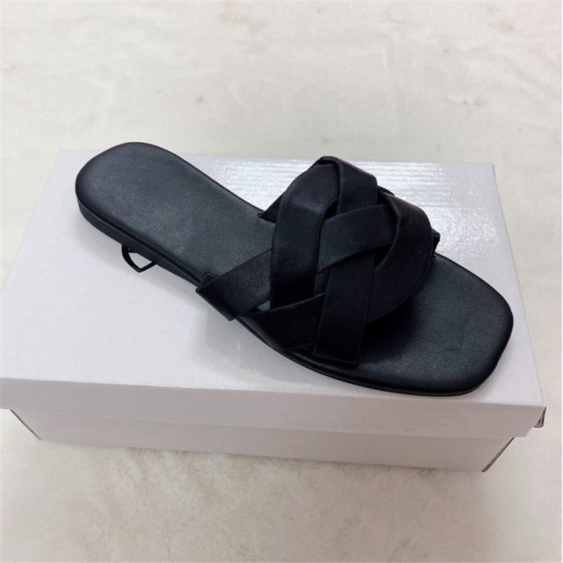 Popular Casual Beach Shoes Lightweight Flat Bottom Ladies