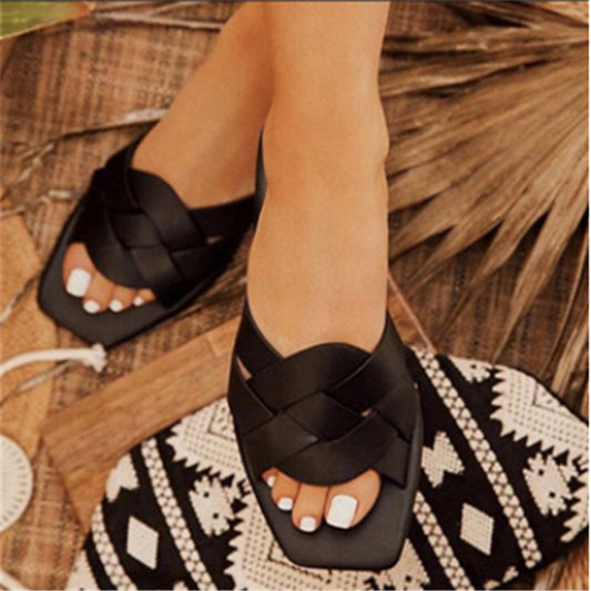 Popular Casual Beach Shoes Lightweight Flat Bottom Ladies