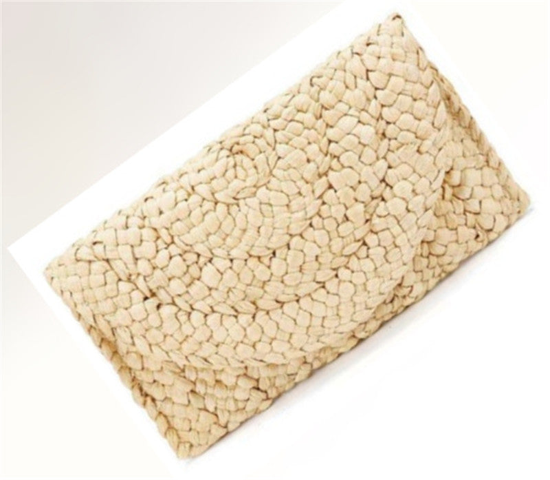 Corn Husk Clutch Straw Woven Leisure Bag