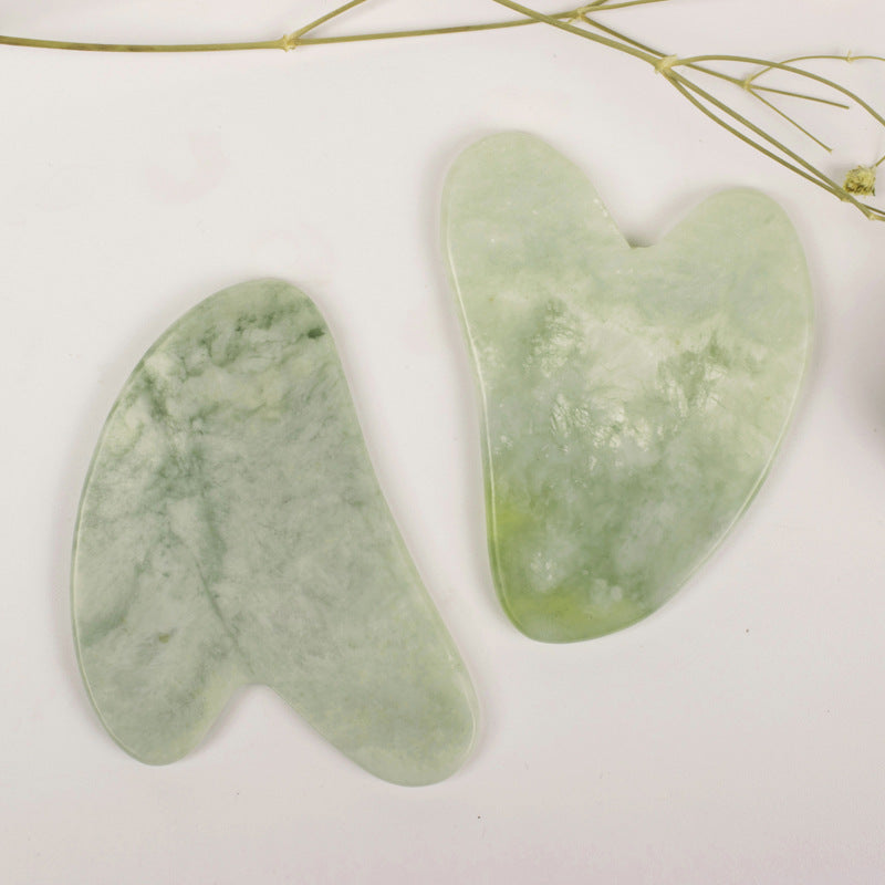 Johor Bahru Jade Heart-Shaped Facial Beauty Massage Scraping Board
