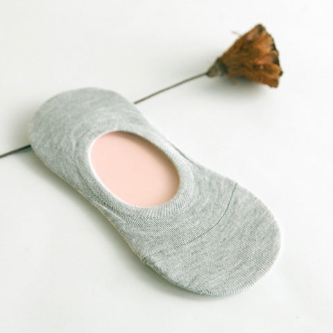 Spring And Summer Women'S Socks, Women'S Solid Color Socks, Low-Cut Shallow Mouth Leisure Boat Socks, Silicone Non-Slip Invisible Socks Wholesale