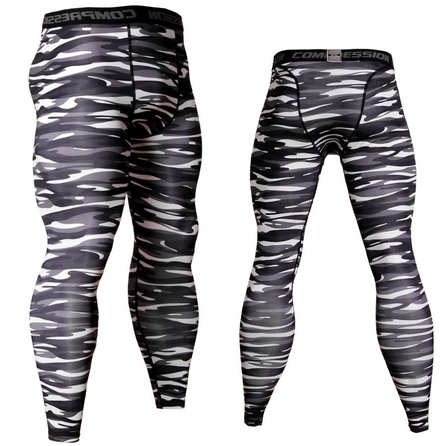 Sweatpants High Elastic Skinny Trousers Men'S Trousers