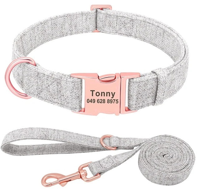 Hundehalsbånd med gravering Anti-tab halsbånd Golden Retriever Mellemstore og Store Hunde Teddy Små Hunde Halsbånd Line