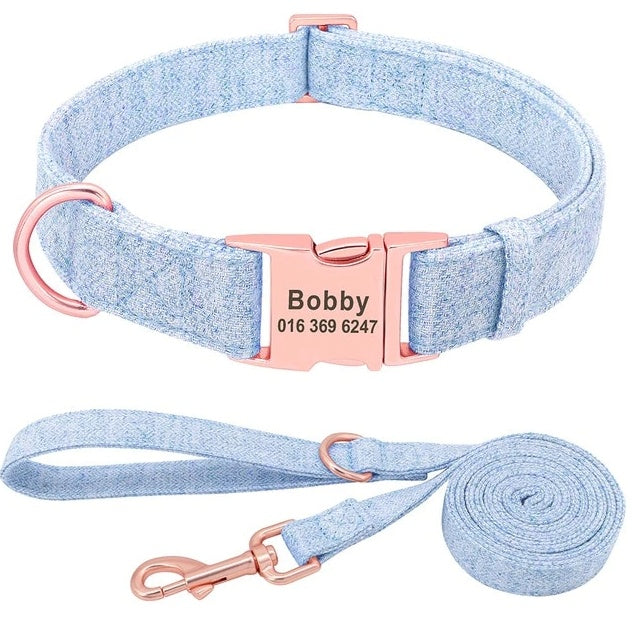Hundehalsbånd med gravering Anti-tab halsbånd Golden Retriever Mellemstore og Store Hunde Teddy Små Hunde Halsbånd Line