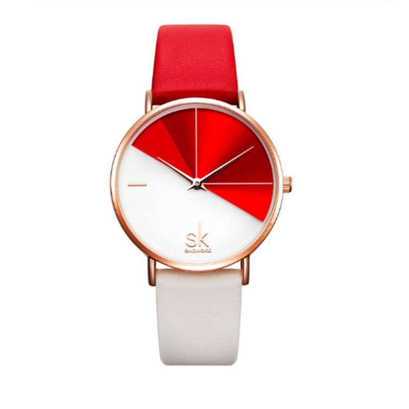To-farvet urrem, rosa guld dameur