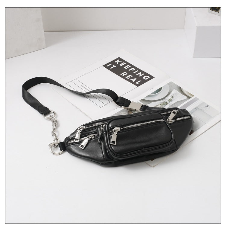 Bag Waist Bag Women's Trendy Ins Bag New Female Bag Trendy Star With The Same Paragraph Net Celebrity Messenger Chest Bag Wild Single Shoulder