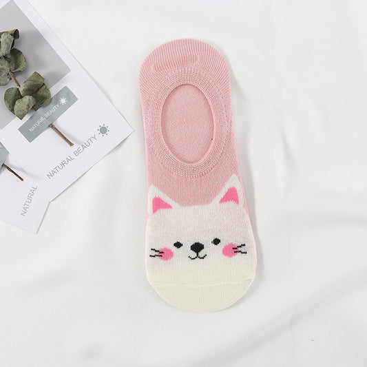 Japanese Cute Cartoon Small Animal Boat Socks