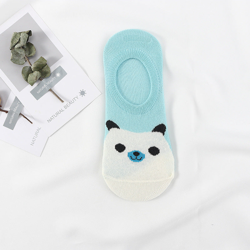 Japanese Cute Cartoon Small Animal Boat Socks