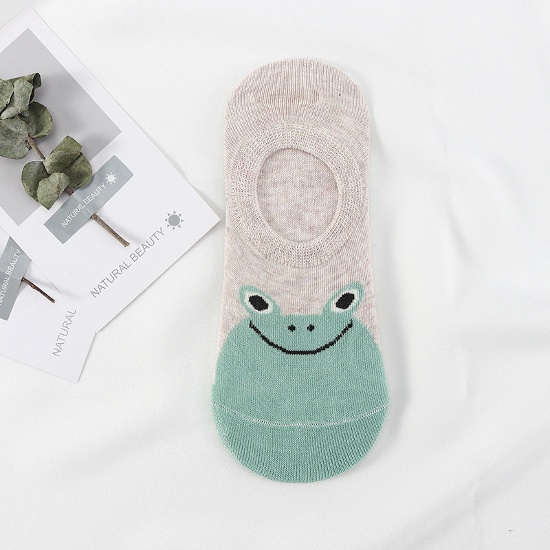 Japanese Cute Cartoon Small Animal Boat Socks