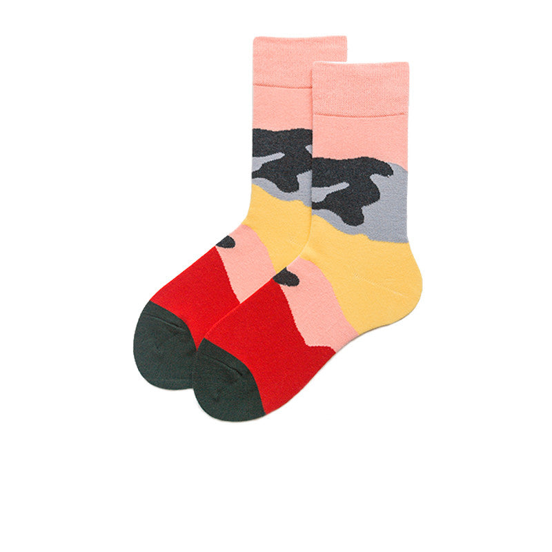Spring And Autumn Mid-Length Hip-Hop Street Sports Socks