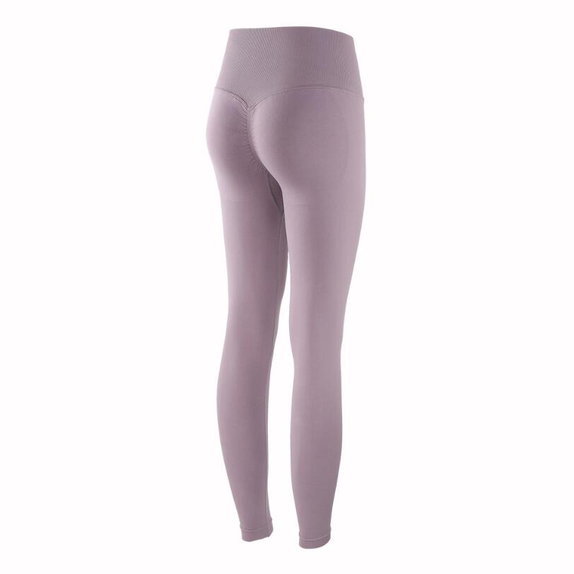 High-Waist Hip-Lifting Fitness Pants Stretch Tight-Fitting Quick-Drying Running Sports Abdomen Peach Yoga Pants