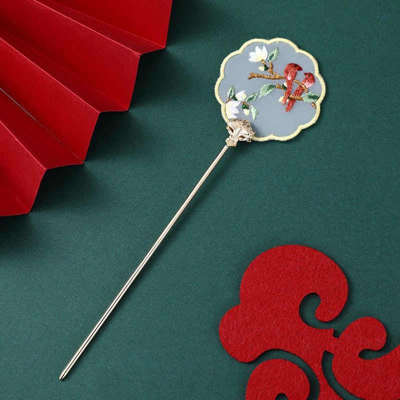 Antique Hairpin Bookmark Su Embroidery Ribbon Embroidery Embroidery