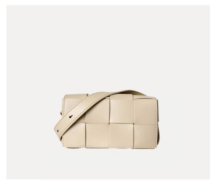 New Style Chest Bag, Leather Woven Small Square Bag