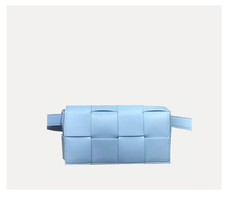 New Style Chest Bag, Leather Woven Small Square Bag