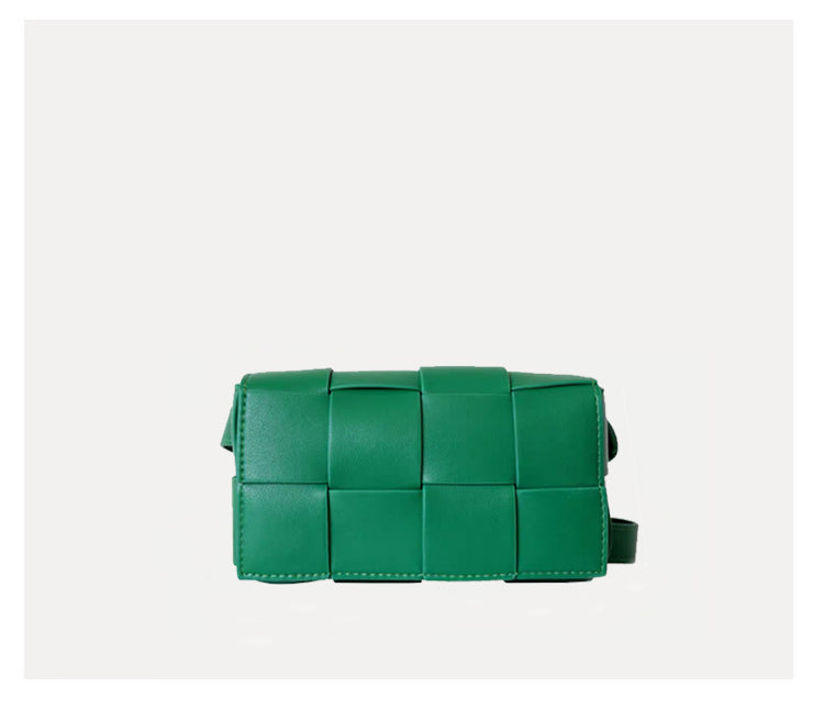 New Style Chest Bag, Leather Woven Small Square Bag