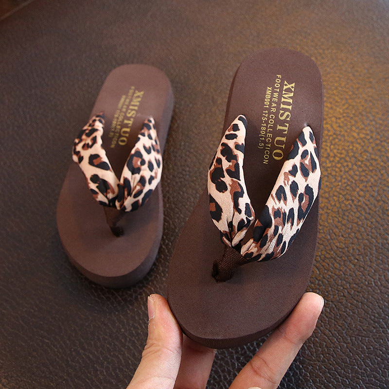 New Clip Foot Flip Flop Parent Child Beach Shoes Princess Sandals