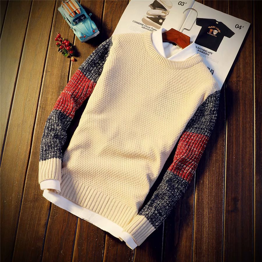 Fashion Casual Men's Round Neck Sweater