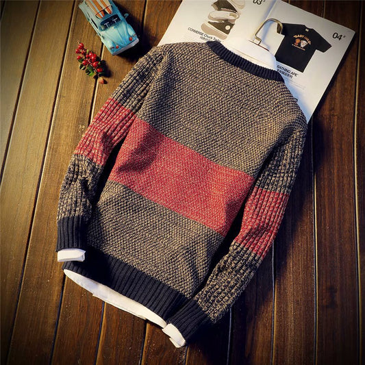 Fashion Casual Men's Round Neck Sweater