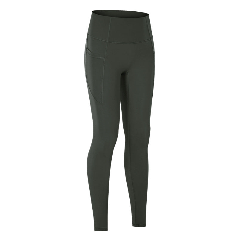 Pocket High Waist Yoga Pants Without T-Line