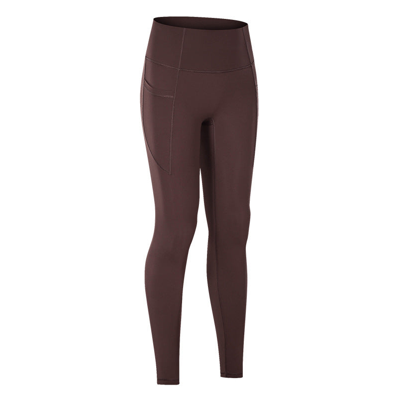 Pocket High Waist Yoga Pants Without T-Line