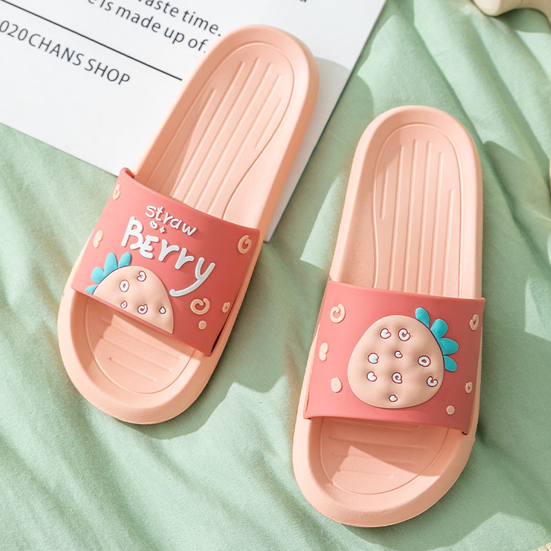 Lovely Slippers Women''S Summer Fashion Wear Bath Antiskid Men''S Home Couple Cool Slippers Stepping On Excrement Feeling Indoor