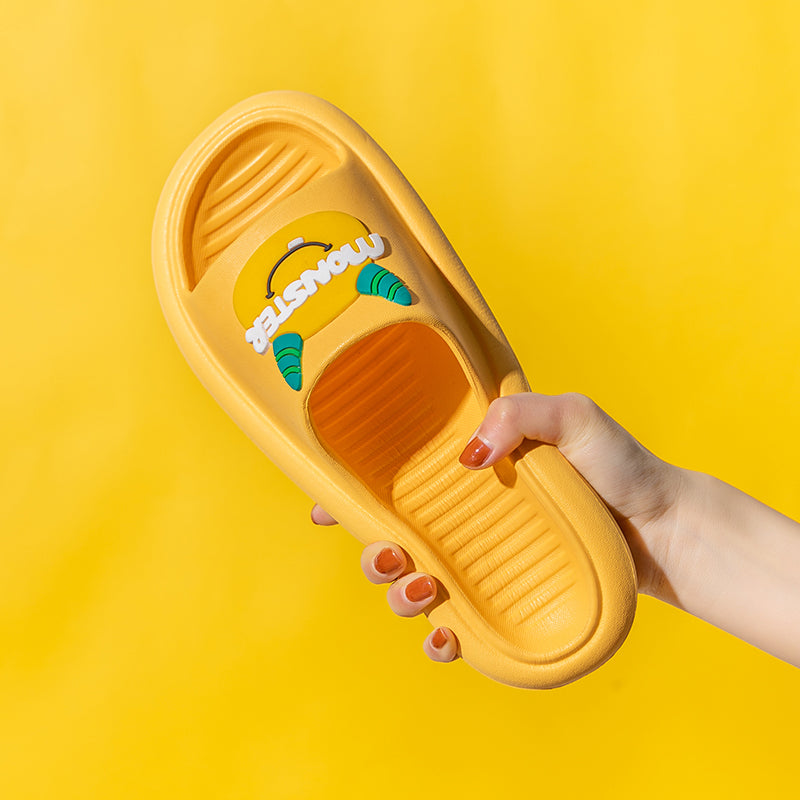 Lovely Slippers Women''S Summer Fashion Wear Bath Antiskid Men''S Home Couple Cool Slippers Stepping On Excrement Feeling Indoor