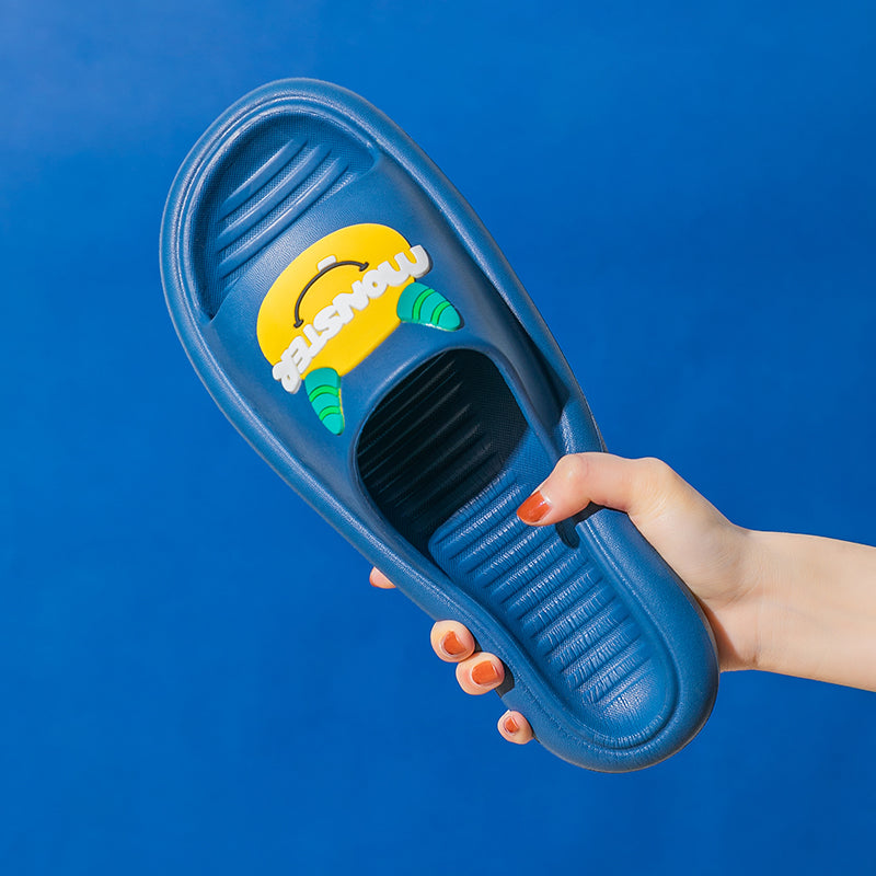 Lovely Slippers Women''S Summer Fashion Wear Bath Antiskid Men''S Home Couple Cool Slippers Stepping On Excrement Feeling Indoor