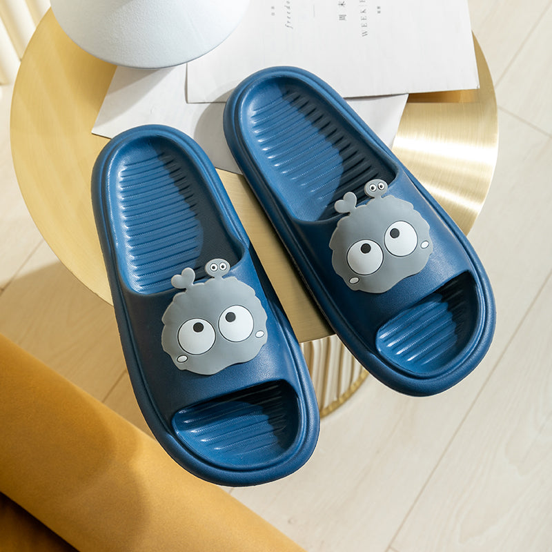 Lovely Slippers Women''S Summer Fashion Wear Bath Antiskid Men''S Home Couple Cool Slippers Stepping On Excrement Feeling Indoor